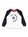 Petit Bateau Long-sleeved Logo T-shirt In Multi
