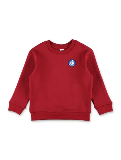 PETIT BATEAU PETIT BATEAU BOYS SWEATSHIRT WITH EMBROIDERED LOGO