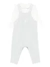 Petit Bateau Button-fastening Ribbed Bodysuit In White