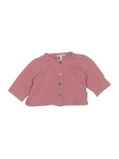 Pre-owned Petit Bateau Babies' Cardigan Sweater In Pink