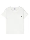 Petit Bateau Chest-pocket Cotton T-shirt In White