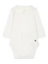 Petit Bateau Collared Long-sleeve Body In White
