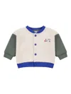 Petit Bateau Colour-block Bomber Jacket In Neutrals