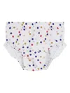 Petit Bateau Confetti-print Ruffled Swimsuit In Multi