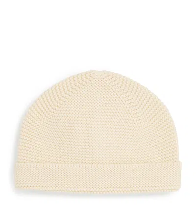 Petit Bateau Kids' Cotton Beanie In Beige