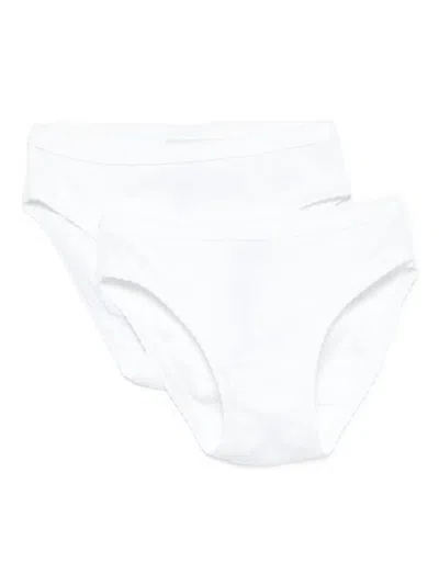 Petit Bateau Kids' Cotton Briefs In White