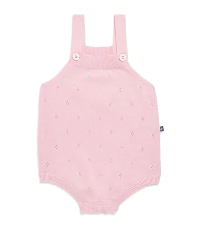 Petit Bateau Kids' Cotton Pointelle Bodysuit In Pink