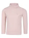 Petit Bateau Pink Turtle-neck T-shirt For Girl In Pink
