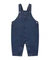 Petit Bateau Denim Dungarees For Babykids In Blue
