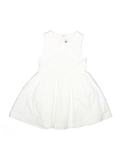 Pre-owned Petit Bateau Kids' Dress In White