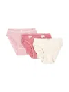 Petit Bateau Elasticated Organic Cotton Underwear (pack Of Three) In Pink