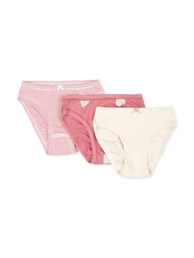 Petit Bateau Kids' Elasticated Organic Cotton Underwear (pack Of Three) In Multicolor