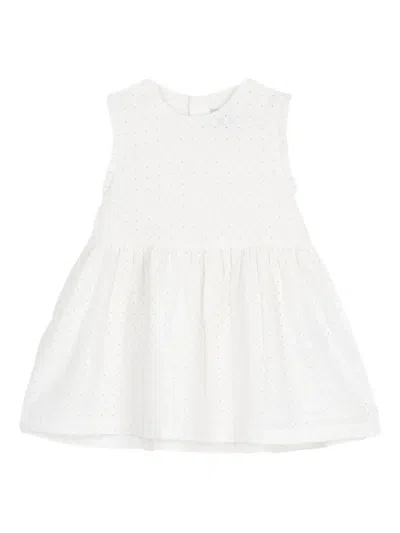 Petit Bateau Babies' Eyelet Sleeveless Dress