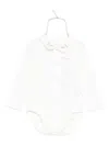 Petit Bateau Floral-embroidered Body In White