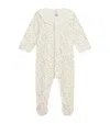 Petit Bateau Floral Print All-in-one In Multi