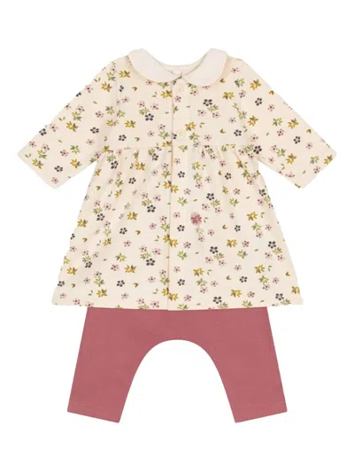 Petit Bateau Babies' Floral-print Dress (set Of Two)