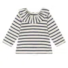 Petit Bateau Girls Breton Stripe Jersey Long-sleeve Blouse
