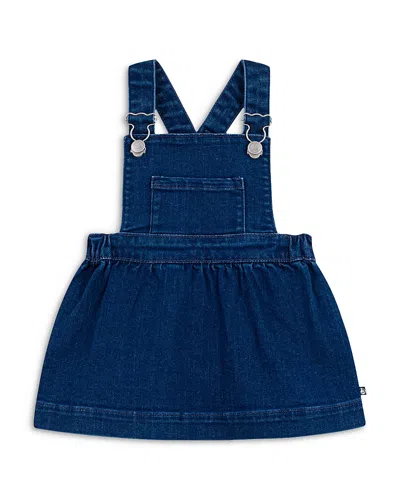 Petit Bateau Girls' Denim Jumper - Baby In Blue