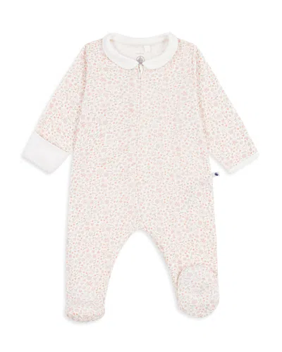 Petit Bateau Girls' Printed Footie One Piece - Baby In Multi