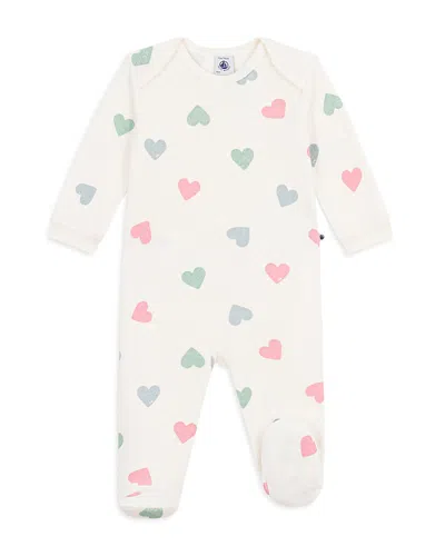 Petit Bateau Girls' Printed Footie One Piece - Baby In Multi