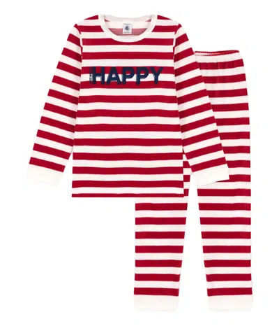 Petit Bateau Happy Pajamas In Bianco