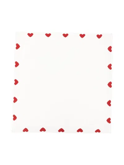 Petit Bateau Heart-motif Blanket
