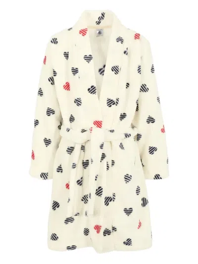 Petit Bateau Heart-motif Robe In Neutral