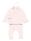 Petit Bateau Heart-print Babygrow (set Of Three) In Pink