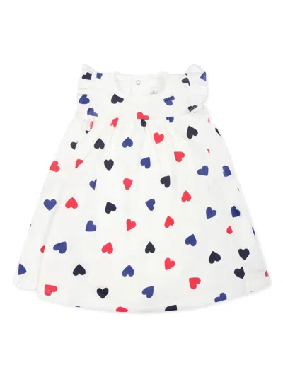 PETIT BATEAU HEART-PRINT COTTON DRESS