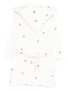Petit Bateau Heart-print Dressing Gown In White