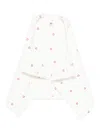 Petit Bateau Heart-print Hooded Robe In White