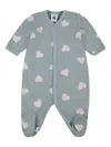 Petit Bateau Heart-print Pyjama In Green
