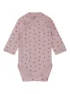 Petit Bateau Heart-print Wrap Bodies (pack Of Three) In Pink