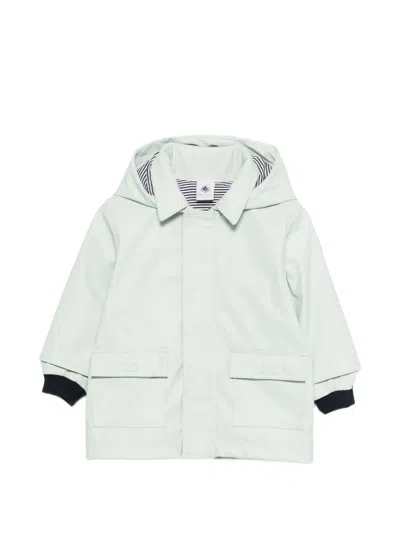 Petit Bateau Babies' Hooded Pocket Jacket In Green