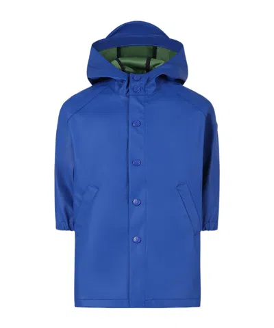 Petit Bateau Kids' Hooded Raincoat In Blue
