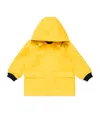 Petit Bateau Hooded Raincoat In Yellow