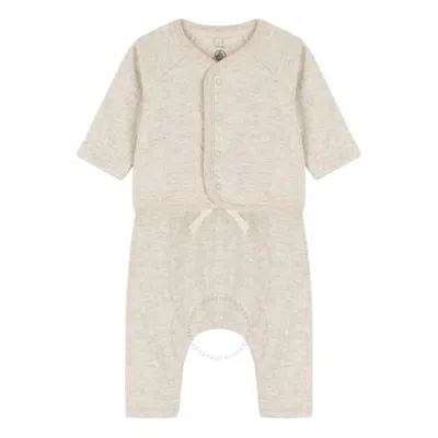 Petit Bateau Infant Montelimar Chine Quilted Cotton Baby 2-piece Set In Neutral