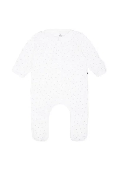 Petit Bateau Ivory Babygrow For Babykids With Stars