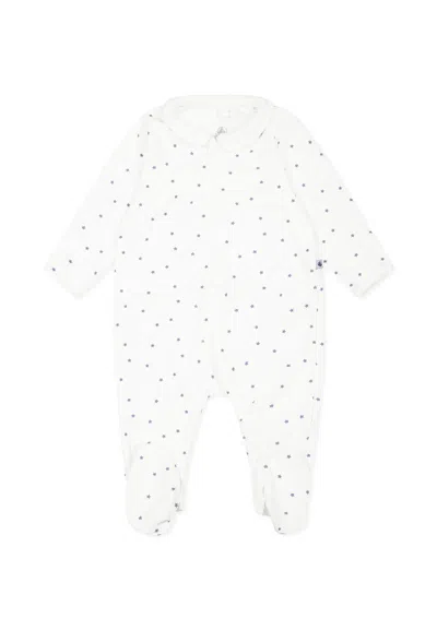Petit Bateau Ivory Babygrow For Babykids With Stars