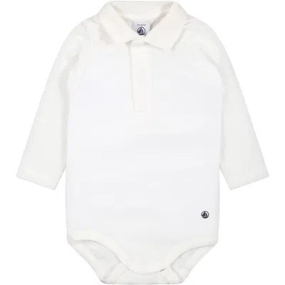 Petit Bateau Ivory Body For Babies With Logo