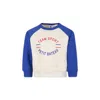 Petit Bateau Ivory Sweatshirt For Baby Boy With Logo In Ivory