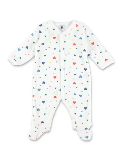 Petit Bateau Babies' Kid - Printed Velour Pyjama Suit In Multi