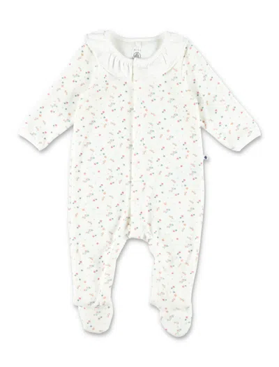 PETIT BATEAU KID - PRINTED VELOUR PYJAMA SUIT