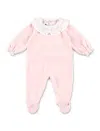 Petit Bateau Kid - Velour Pyjama Suit In Pink