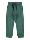 Petit Bateau Kids Cotton Jogging Trousers In Green