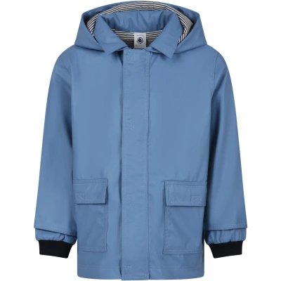 Petit Bateau Kids' Light Blue Raincoat For Boy