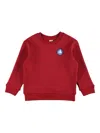 Petit Bateau Logo-patch Long-sleeved Sweatshirt In Blue