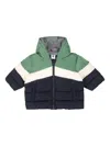 Petit Bateau Logo-patch Padded Jacket In Green