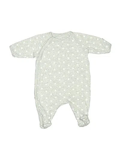 Pre-owned Petit Bateau Babies' Long Sleeve Onesie In Green