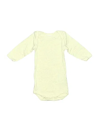Pre-owned Petit Bateau Babies' Long Sleeve Onesie In Yellow